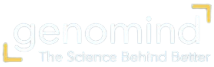 GenoMind Logo - White